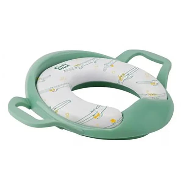 Reductor WC para bebes, acolchado con asas, color verde, BADABULLE. - 1 ud - Imagen del producto en Findit