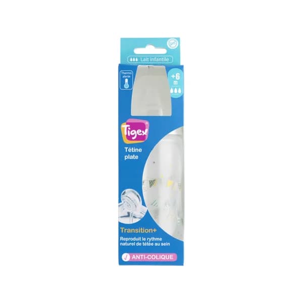 Biberón Multiflow 300 ml TIGEX imitación lactancia natural. - 1 ud - Imagen del producto en Findit