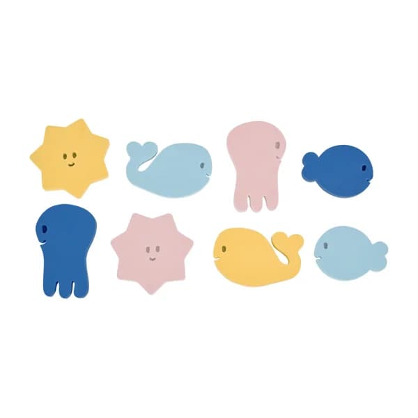 Rompecabezas de 8 pegatinas para baño, BADABULLE. - 1 ud - Imagen del producto en Findit