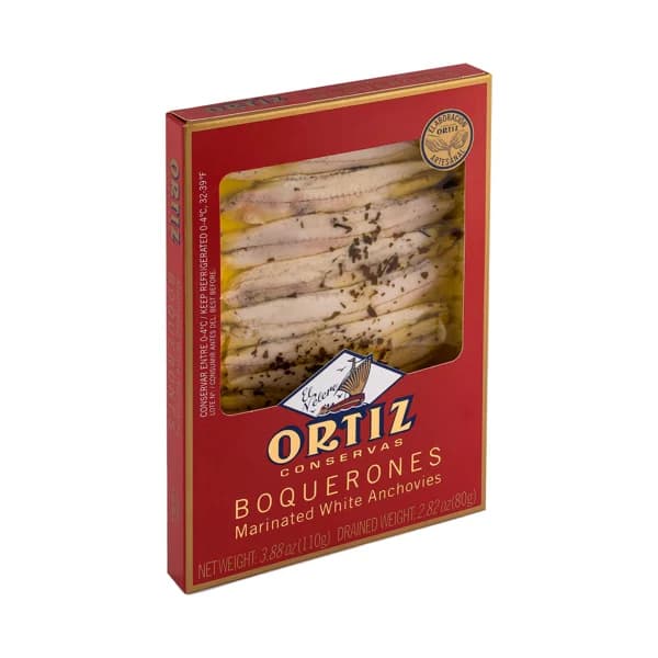 ORTIZ Filetes de boquerón en vinagre de vino blanco ORTIZ 80 g. - 0.08 kg - Imagen del producto en Findit