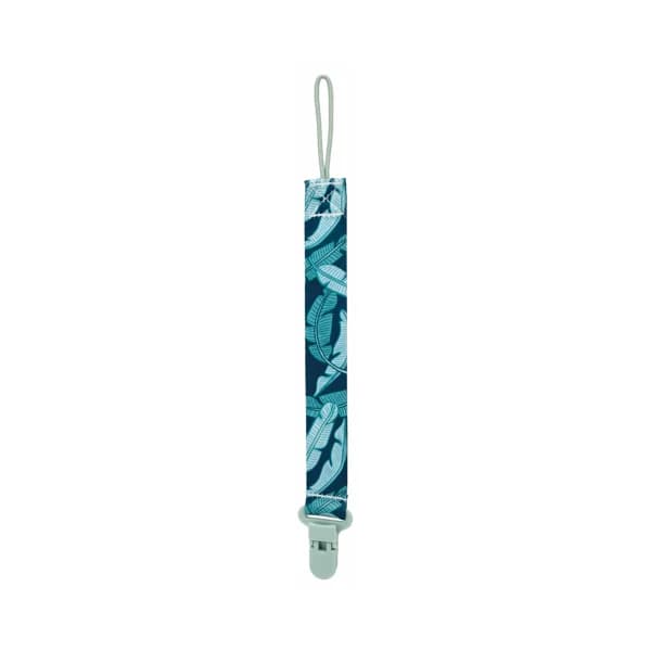 Pinza chupete de tela NUBY Fashion con clip, color azul. - 1 ud - Imagen del producto en Findit