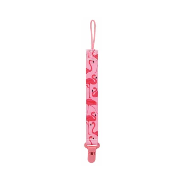 Pinza chupete de tela NUBY Fashion con clip, color rosa. - 1 ud - Imagen del producto en Findit
