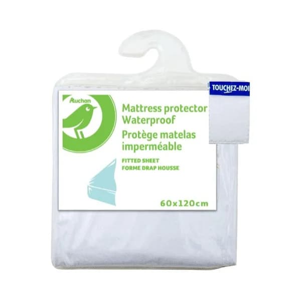 Protector de colchón impermeable, PRODUCTO ALCAMPO, 60x120 cm. - 1 ud - Imagen del producto en Findit