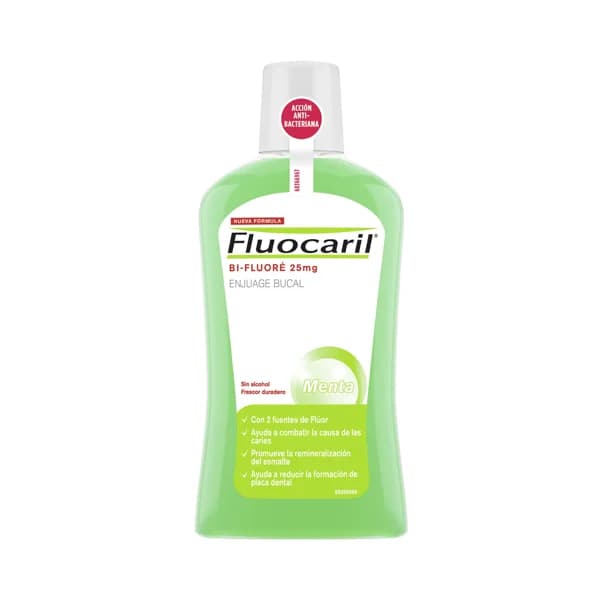 FLUOCARIL Enjuague bucal bi-flúor, sin alcohol y con sabor a menta FLUOCARIL 500 ml. - 0.5 l - Imagen del producto en Findit