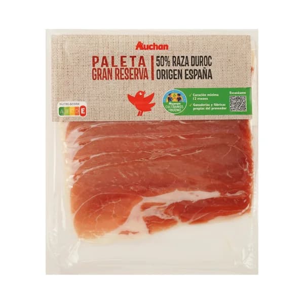 ALCAMPO CULTIVAMOS LO BUENO  Paleta gran reserva (50% raza Duroc), cortada en lonchas  100 g. - 0.1 kg - Imagen del producto en Findit