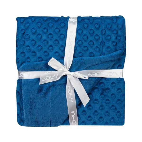 Manta burbuja color azul oscuro de 80x110cm, INTERBABY. - 1 ud - Imagen del producto en Findit