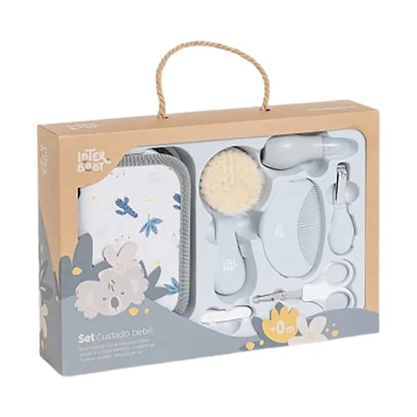Set de higiene con neceser de koala gris, INTERBABY. - 1 ud - Imagen del producto en Findit