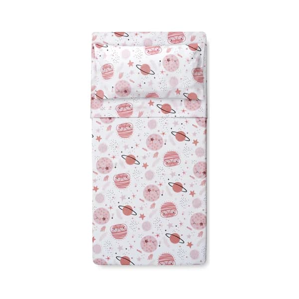 Tríptico para cuna, color rosa, INTERBABY Space. - 1 ud - Imagen del producto en Findit