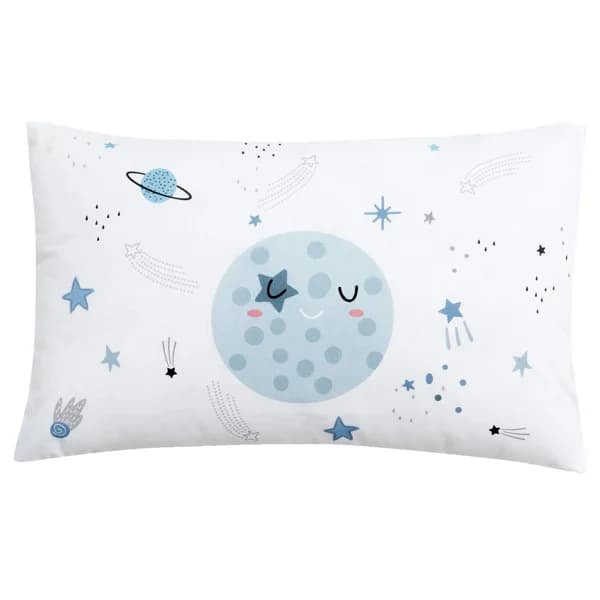 Cojín en forma rectangular, modelo Space en color azul, INTERBABY. - 1 ud - Imagen del producto en Findit