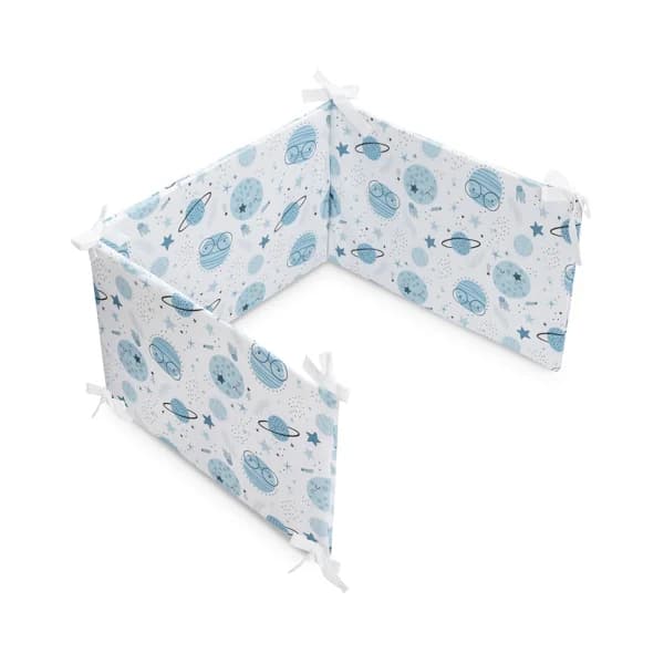 Protector cuna INTERBABY color azul y blanco. - 1 ud - Imagen del producto en Findit