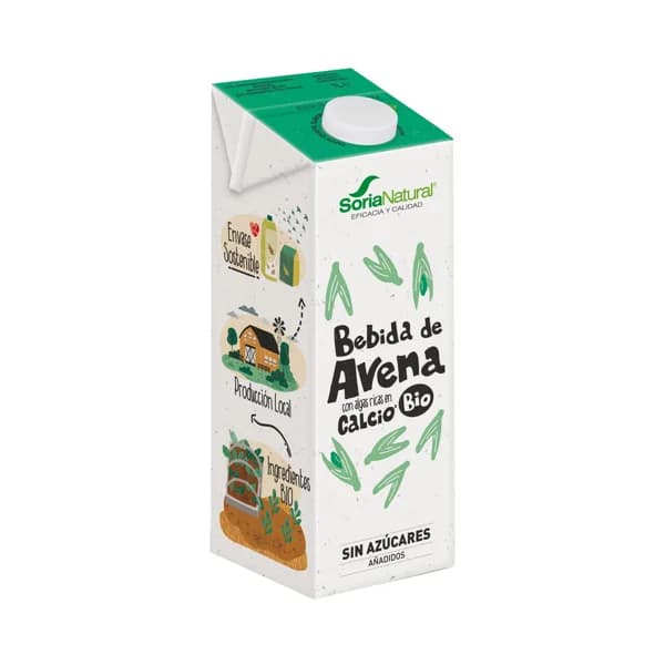 SORIA NATURAL Bio Bebida de avena ecológica, con algas ricas en calcio 1 l. - 1 l - Imagen del producto en Findit
