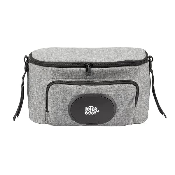 Bolsa organizadora para carrito de paseo, color gris, INTERBABY. - 1 ud - Imagen del producto en Findit