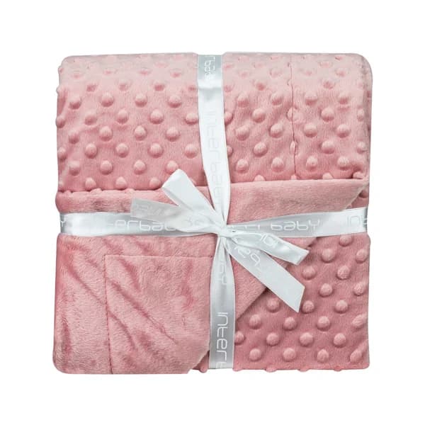 Manta burbuja color rosa de 80x110cm, INTERBABY. - 1 ud - Imagen del producto en Findit