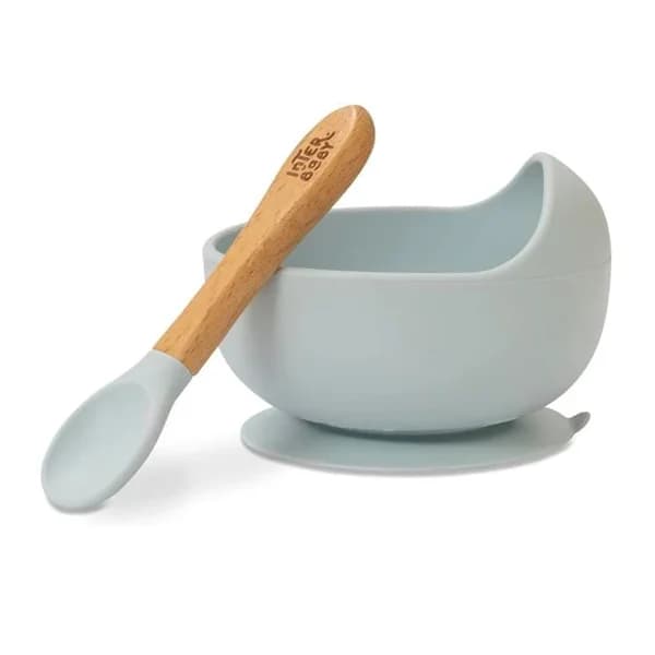 Cuenco de silicona con cuchara, INTERBABY. - 1 ud - Imagen del producto en Findit