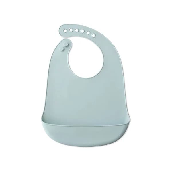 Babero de silicona color azul INTERBABY. - 1 ud - Imagen del producto en Findit