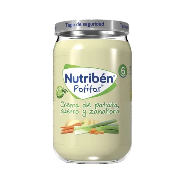 NUTRIBÉN Potitos® de crema de patata, puerro y zanahorias a partir de 6 meses 235 g. - 0.24 kg - Imagen del producto en Findit