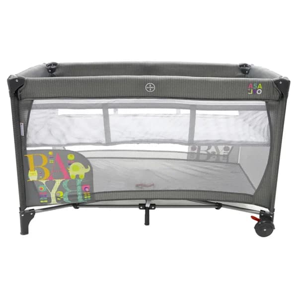 Cuna de viaje color gris, ASALVO SMOOTH Baby. - 1 ud - Imagen del producto en Findit