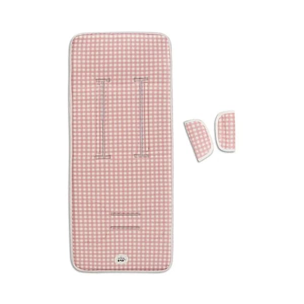 Colchoneta para silla de paseo universal Vichy Rosa INTERBABY. - 1 ud - Imagen del producto en Findit