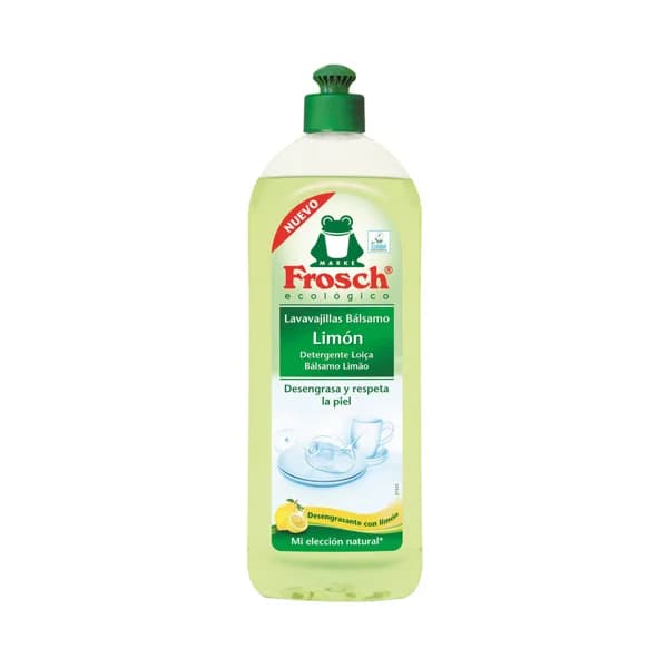 FROGGY Detergente lavavajillas a mano ecológico con aroma limón (desengrasa y respeta la piel) FROGGY 750 ml. - 0.75 l - Imagen del producto en Findit