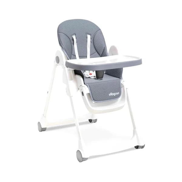Trona plegable INTERBABY regulable en 3 posiciones, arnés de 5 puntos, color gris. - 1 ud - Imagen del producto en Findit