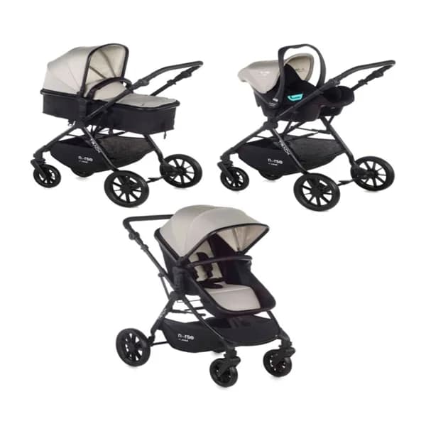 Cochecito de paseo trío JANE, 0 a 22 kg, con capazo, silla paseo y silla auto. - 1 ud - Imagen del producto en Findit