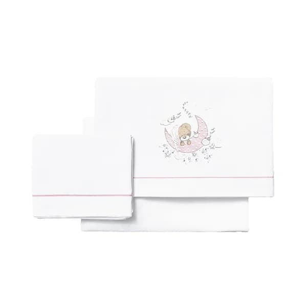Tríptico para cuna, color rosa, INTERBABY Sleeping. - 1 ud - Imagen del producto en Findit