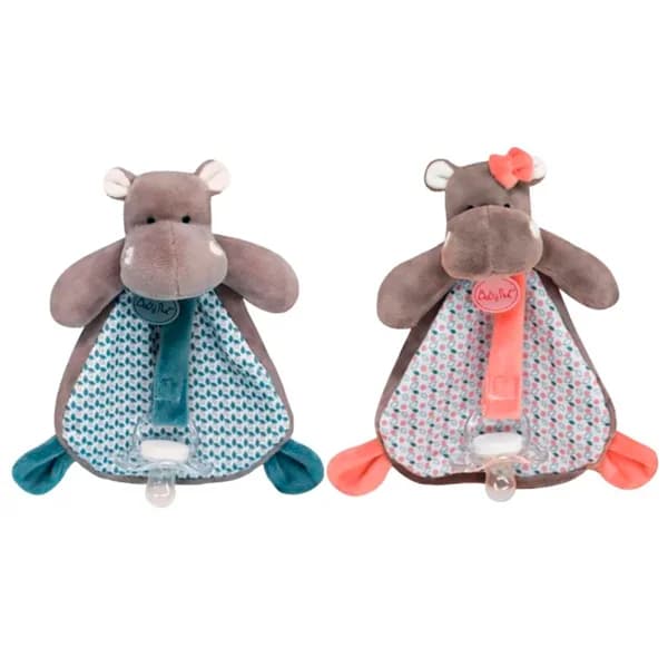 Porta chupete con diseño de Hipopótamo BABY NAT. - 1 ud - Imagen del producto en Findit