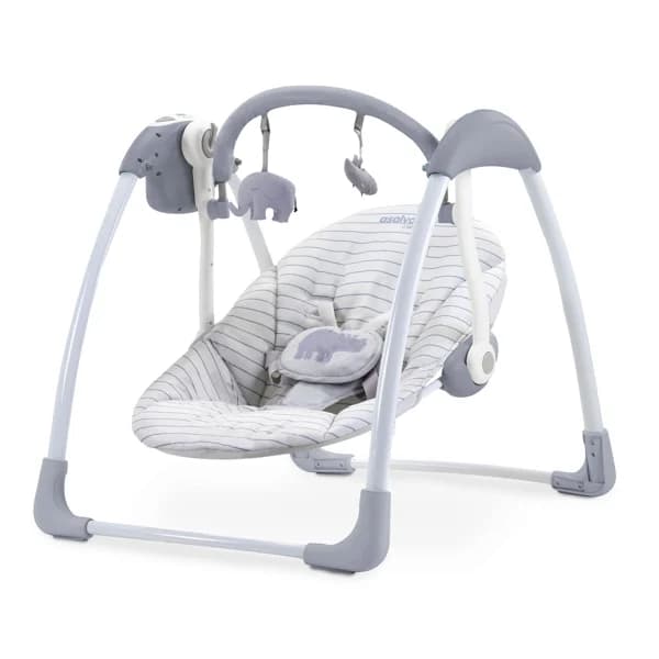 Hamaquita evolutiva con música, hasta 9Kg, color gris, ASALVO. - 1 ud - Imagen del producto en Findit
