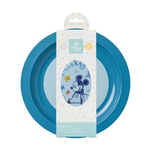 Plato plano azul, MICKEY MOUSE. - 1 ud - Imagen del producto en Findit