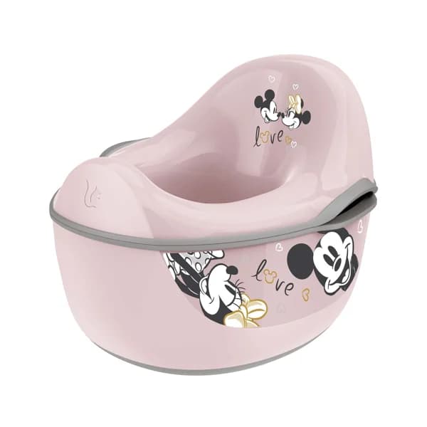 Orinal rosa con escalón para niños y bebés, contenedor de Bandeja extraíble, 4 en 1, diseño Minnie. - 1 ud - Imagen del producto en Findit
