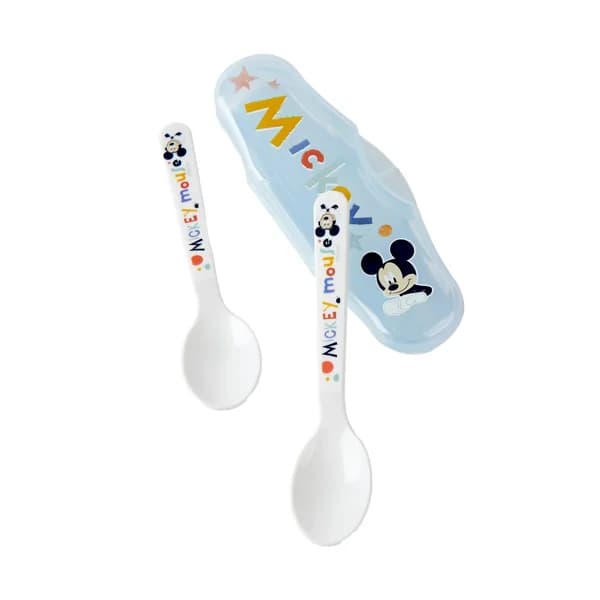 Lote de 2 cucharas de viaje de color azul, MICKEY MOUSE. - 1 ud - Imagen del producto en Findit