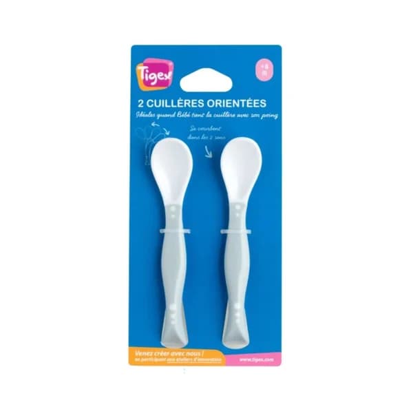 Set de cubiertos de aprendizaje antiahogo TIGEX. - 1 ud - Imagen del producto en Findit