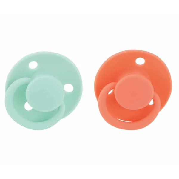 2 Chupetes de silicona redondos, para bebés de 6 meses. - 1 ud - Imagen del producto en Findit