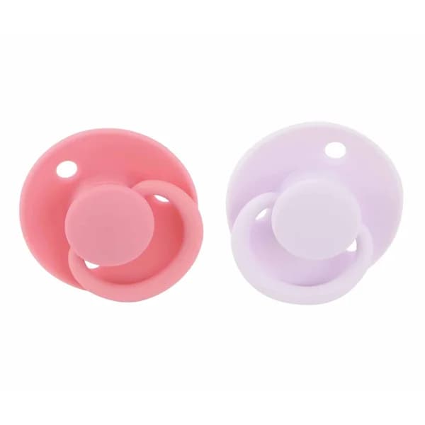 2 Chupetes de silicona redondos, para bebés de 6 meses. - 1 ud - Imagen del producto en Findit