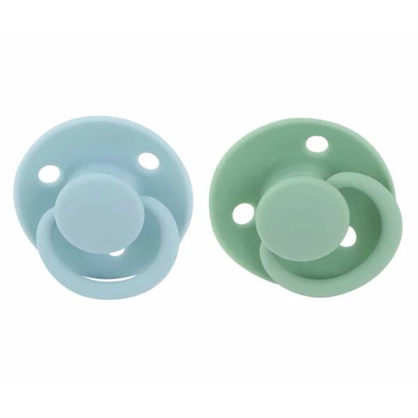 2 Chupetes de silicona redondos, para bebés de 6 meses. - 1 ud - Imagen del producto en Findit