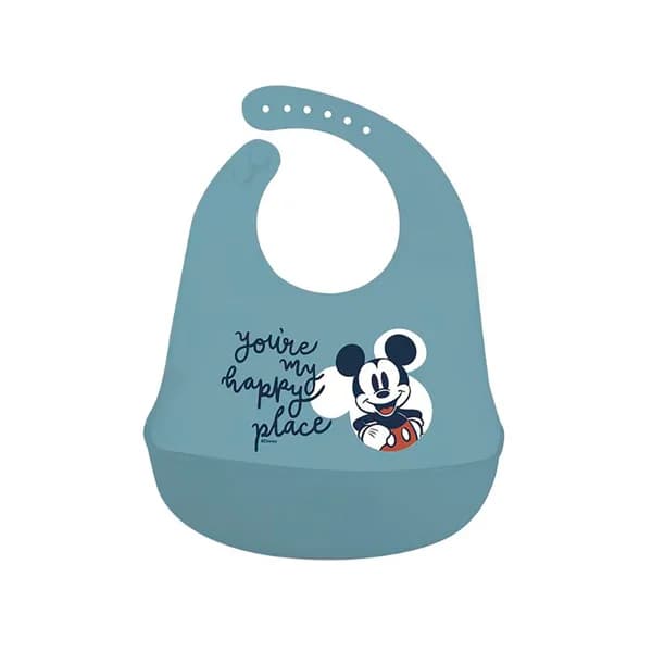 Babero de silicona Mickey Mouse full smile. - 1 ud - Imagen del producto en Findit