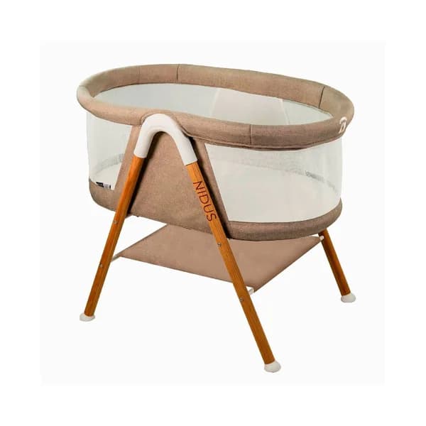 Minicuna Nidus 88x57x75 cm, color beige, ASALVO. - 1 ud - Imagen del producto en Findit