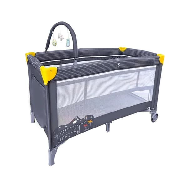 Cuna de viaje ASALVO, Complet Dúo de perrito color gris. - 1 ud - Imagen del producto en Findit