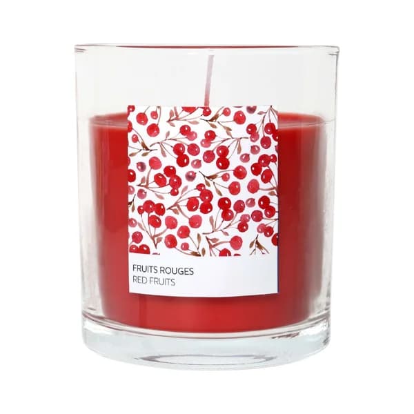 Vela perfumada en vaso, aroma frutos rojos, tamaño L, ACTUEL. - 1 ud - Imagen del producto en Findit