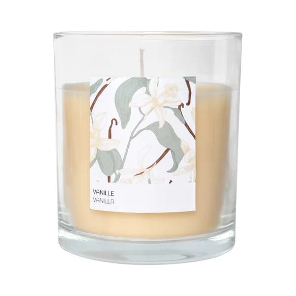 Vela en vaso perfumada aroma vainilla, tamaño L, ACTUEL. - 1 ud - Imagen del producto en Findit