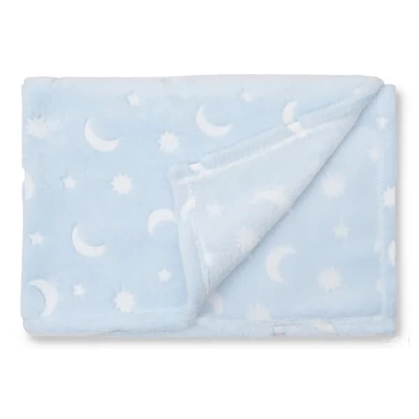 Manta grabada de luna y estrellas INTERBABY. - 1 ud - Imagen del producto en Findit