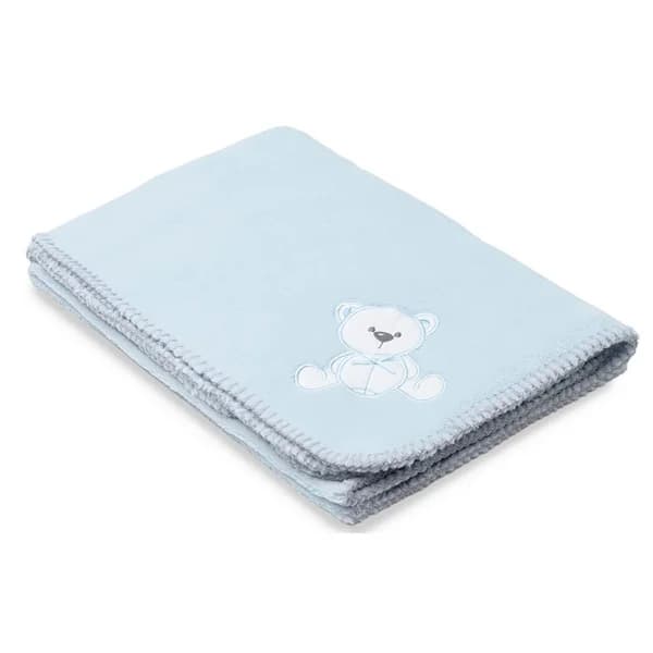 Manta bordada oso con lazo INTERBABY. - 1 ud - Imagen del producto en Findit