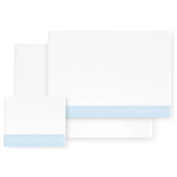 Tríptico para cuna básico azul y blanco INTERBABY - 1 ud - Imagen del producto en Findit