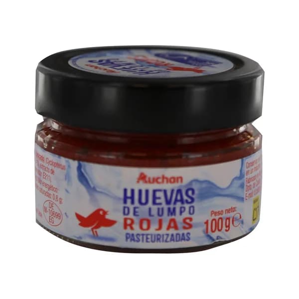 AUCHAN Huevas rojas de lumpo 100 g. Producto Alcampo - 0.1 kg - Imagen del producto en Findit