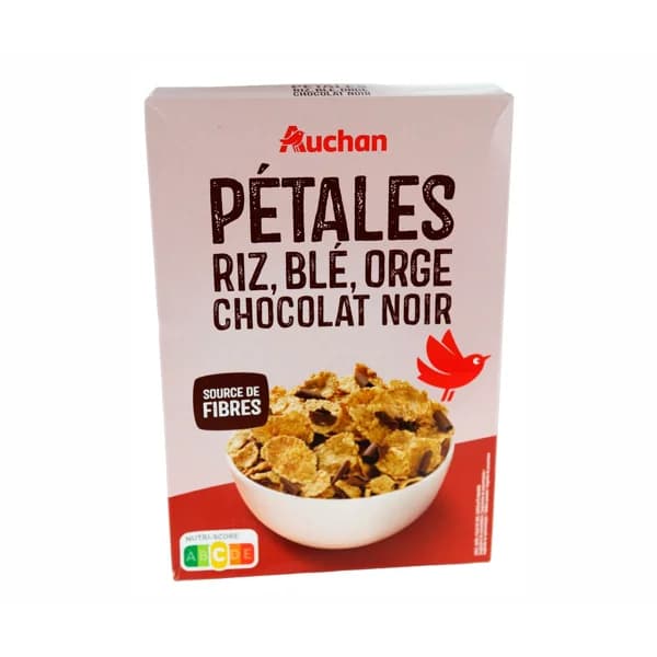 PRODUCTO ALCAMPO Copos de arroz, trigo integral y cebada con virutas de chocolate negro 500 g. - 0.5 kg - Imagen del producto en Findit