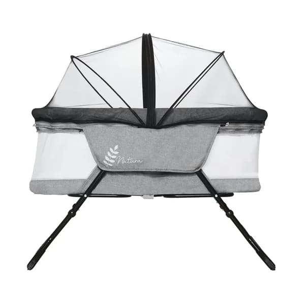 Minicuna plegable Trip, color gris, ASALVO. - 1 ud - Imagen del producto en Findit
