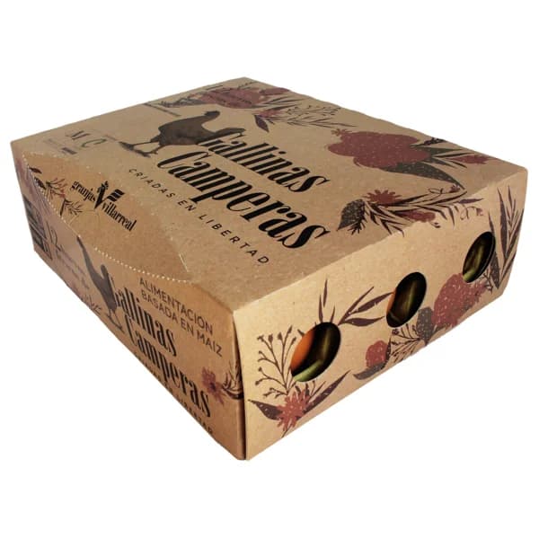 GRANJAS VILLARREAL Huevos de gallinas camperas clase M-L y cat. A 12 uds. - 1 ud - Imagen del producto en Findit