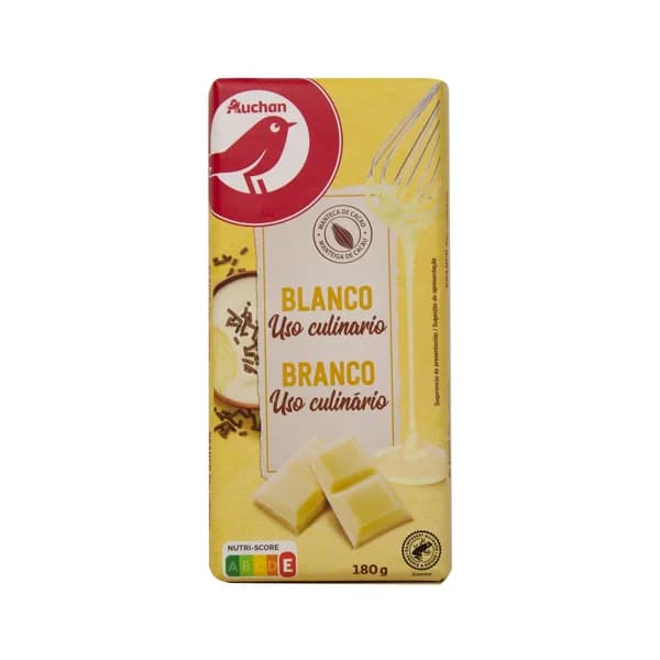PRODUCTO ALCAMPO Chocolate blanco para uso culinario tableta 180 g. - 0.18 kg - Imagen del producto en Findit