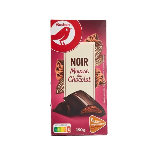 PRODUCTO ALCAMPO Chocolate negro relleno de mousse de chocolate 150 g. - 0.15 kg - Imagen del producto en Findit