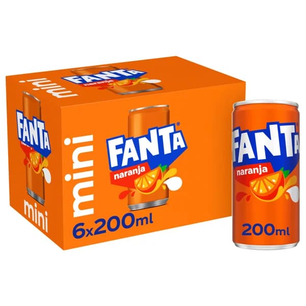 FANTA MINI  Refresco de naranja pack 6 uds. x 200 ml. - 1.2 l - Imagen del producto en Findit